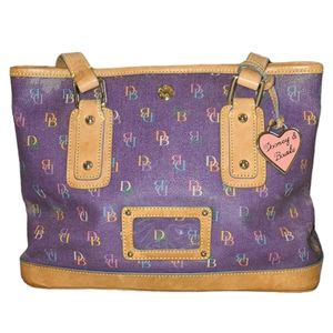 Dooney & Bourke y2k Purple Monogram Tote